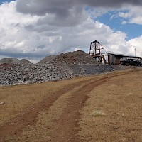 Mineral dumps at La Lupita; potential reprocessing opportunity